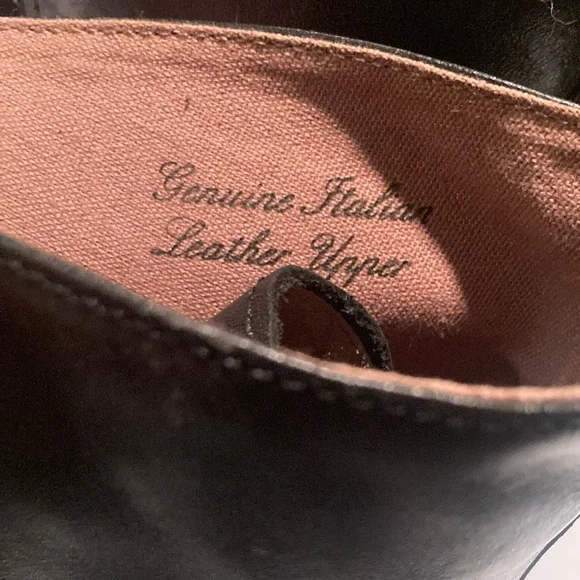 Men’s 12 Banana Republic Italian Men's Black Leather Lace Up Boots (New) - Picture 9 of 10